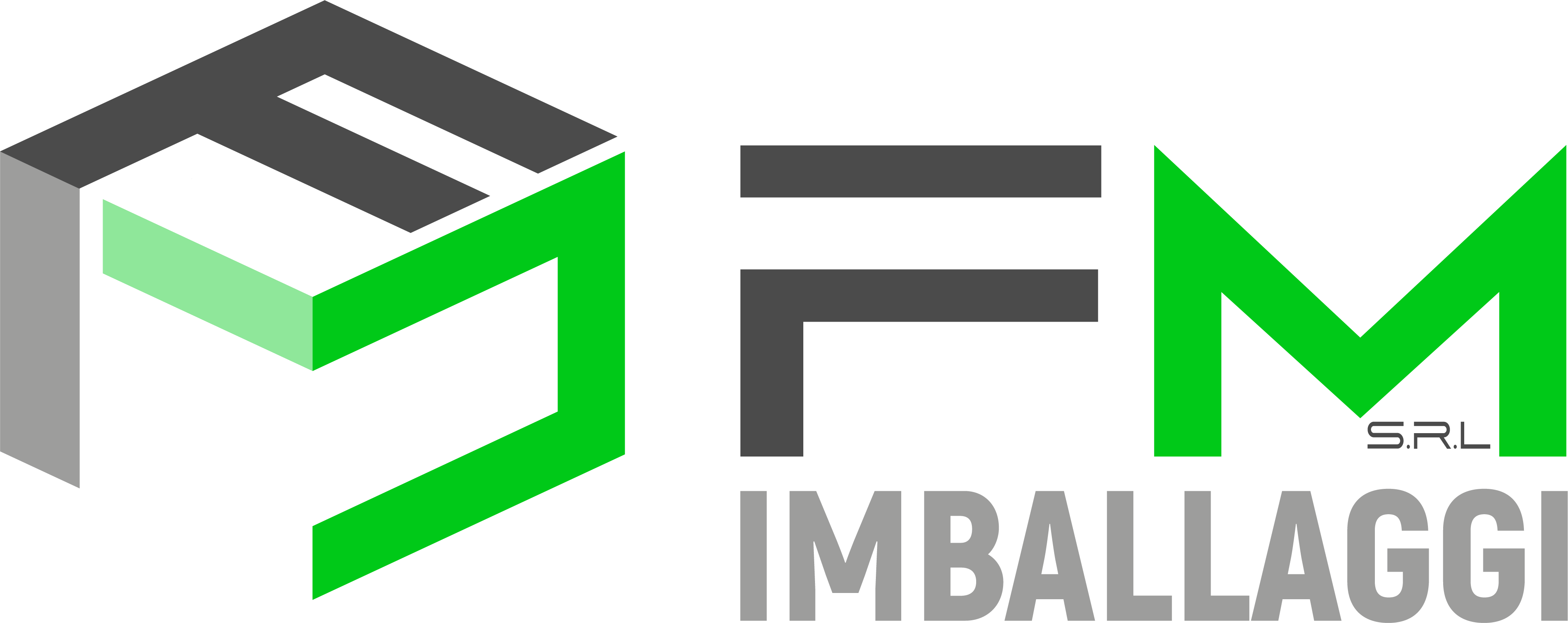 Logo orizzontale di FM Imballaggi ad Ercolano